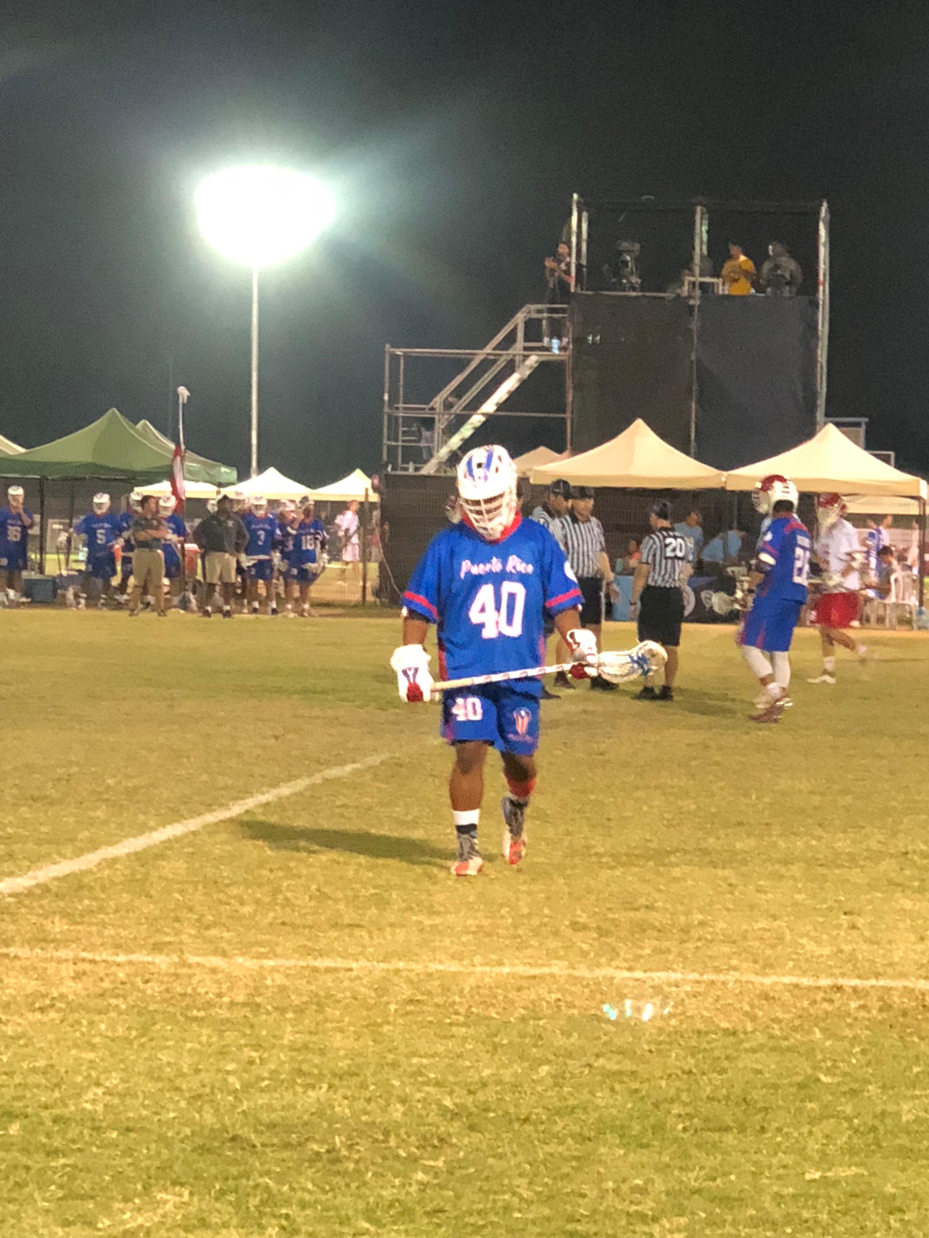 Joseph Espinosa, an alumnus of Saint Leo University who played lacrosse for the Lions and has competed professionally since graduating